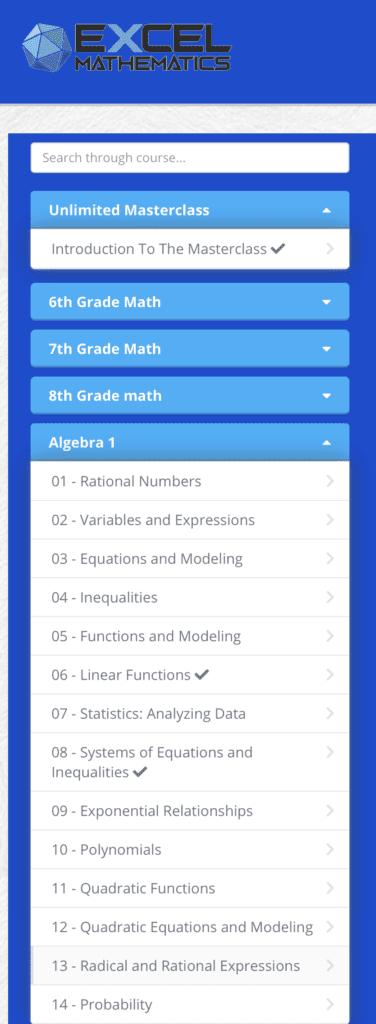 , Geometry Online Math Course