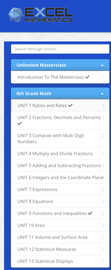 , 6th Grade Online Math Classes